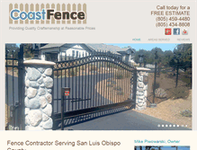 Tablet Screenshot of coastfence.net